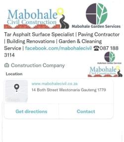 MABOHALE CIVIL CONSTRUCTION profile