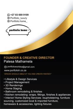 Palesa Mathamela Portfolio Home profile